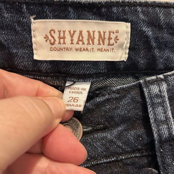 Shyanne Boho Western Flare Bell Bottom Bootcut Jeans Womens Size 27x33.5 - Picture 6 of 11